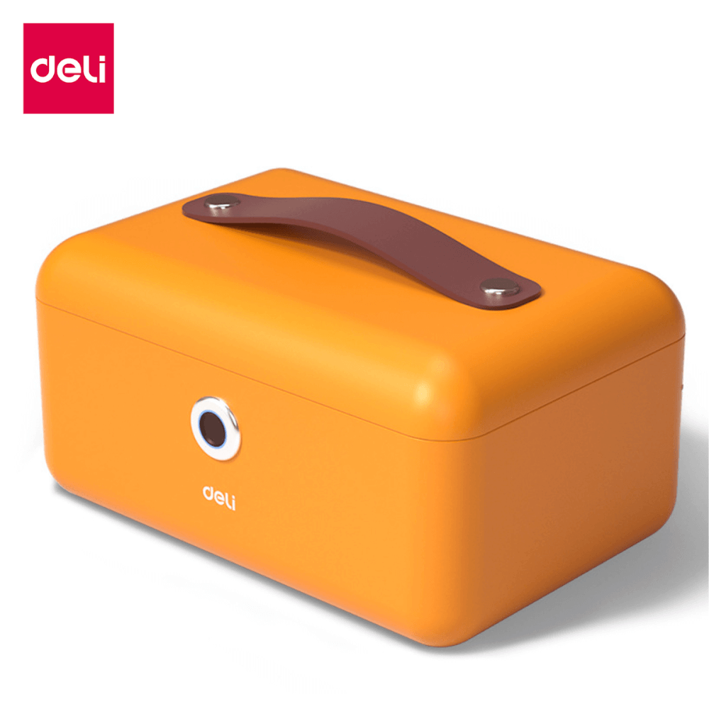 กล่องเซฟเก็บเครื่องประดับ DELI AE200-OR-01 สีส้ม